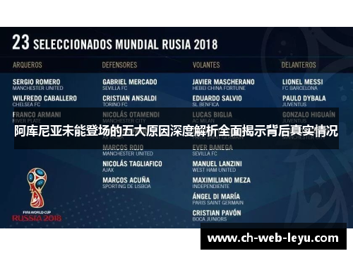 阿库尼亚未能登场的五大原因深度解析全面揭示背后真实情况