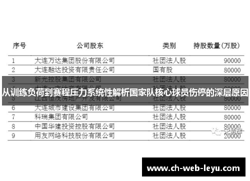 从训练负荷到赛程压力系统性解析国家队核心球员伤停的深层原因